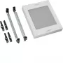 Hager universN supporto modulare universale UD21F2, 300x250 mm, coperchio grigio