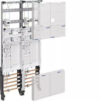 HAGER ZK3EH62 quadro completo, 2 posti contatore, BKE-I, interruttore principale