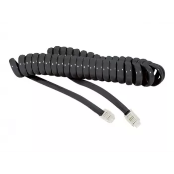 EXERTIS CONNECT cavo a spirale per cornetta telefonica, nero, lunghezza estesa 2,0 m 936650