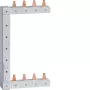 HAGER KCF663S barra di fase verticale, 3 poli, 63 A, 400 V, 10 mm², sinistra/destra