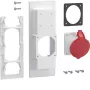 HAGER ZY16CEE presa CEE da incasso 16 A 5 poli 400 V IP44 rossa