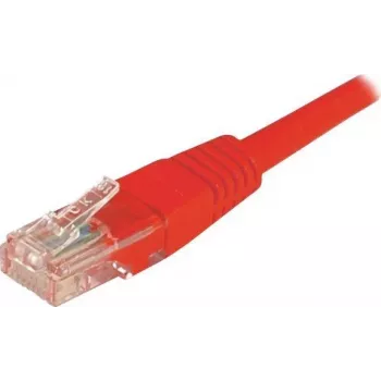 EXERTIS CONNECT cavo patch Cat6 U/UTP, rosso, 1,0 m, RJ45, Snagless 243710