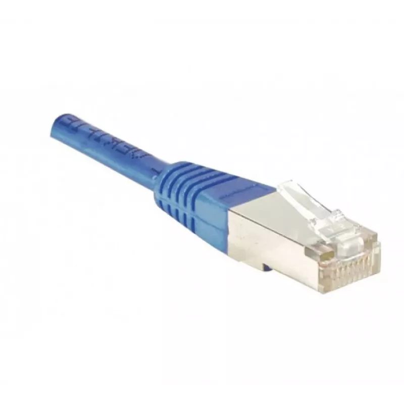 EXERTIS CONNECT Cavo patch Ethernet Cat.5e F/UTP, RJ45, blu, 1,0 m 847154