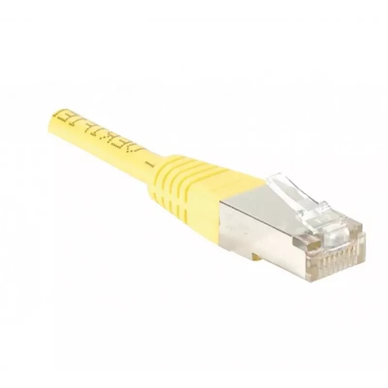 EXERTIS CONNECT Cavo patch Cat.5e F/UTP, giallo, 0,5 m, Slim Bend Protection 847161