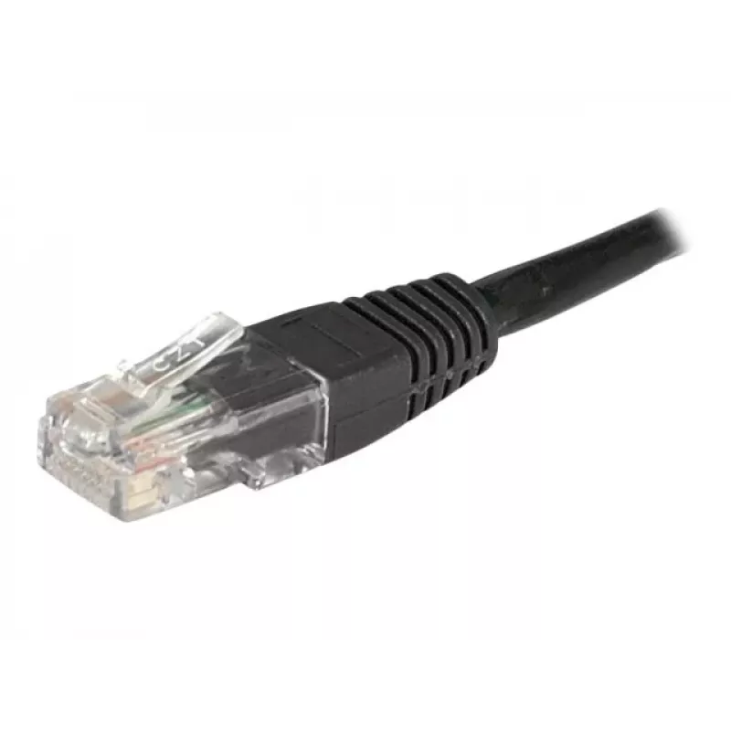 EXERTIS CONNECT Cavo patch Cat6 U/UTP, 1 m, nero, RJ45, protezione linguetta 246772