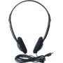 Exertis Connect Cuffia on-ear con microfono, jack 3,5 mm, nero (059204)