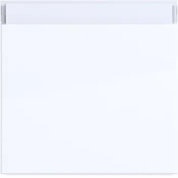 HAGER WAW1100WG placca 1 posto per interruttore a bilanciere con campo per etichetta, bianco lucido