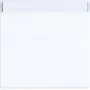 HAGER WAW1100WG placca 1 posto per interruttore a bilanciere con campo per etichetta, bianco lucido