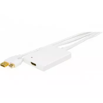 EXERTIS CONNECT convertitore Mini DisplayPort 1.1 su HDMI con audio USB, connettore DP + connettore USB su connettore femmina HDMI, nero 127406