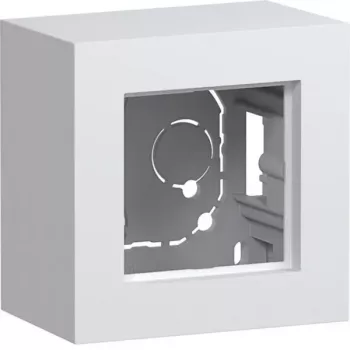 HAGER WAD8110WM contenitore da parete, 1 posto, versione alta, bianco polare