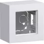 HAGER WAD8110WM contenitore da parete, 1 posto, versione alta, bianco polare