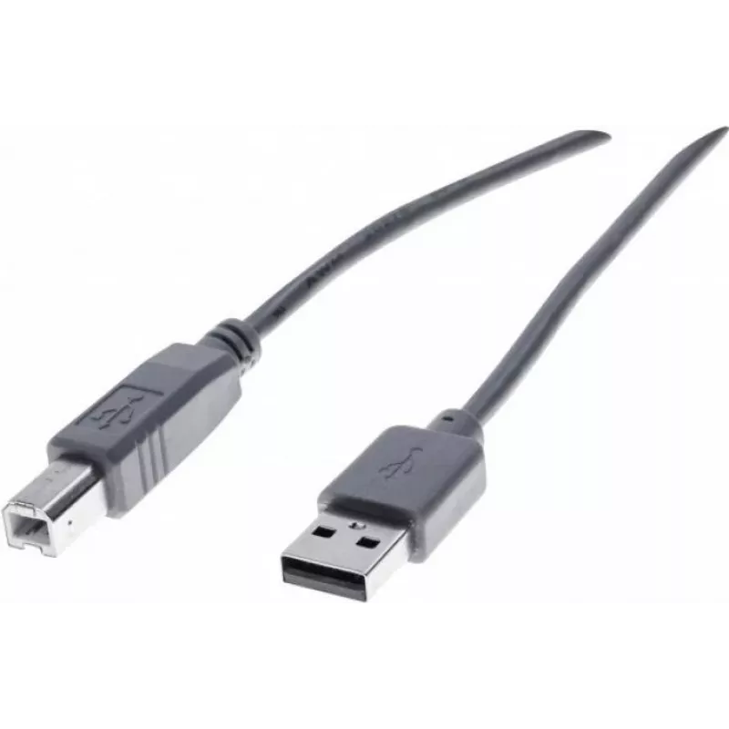 Exertis Connect 532408 cavo USB 2.0, USB-A a USB-B, 1,8 m, grigio