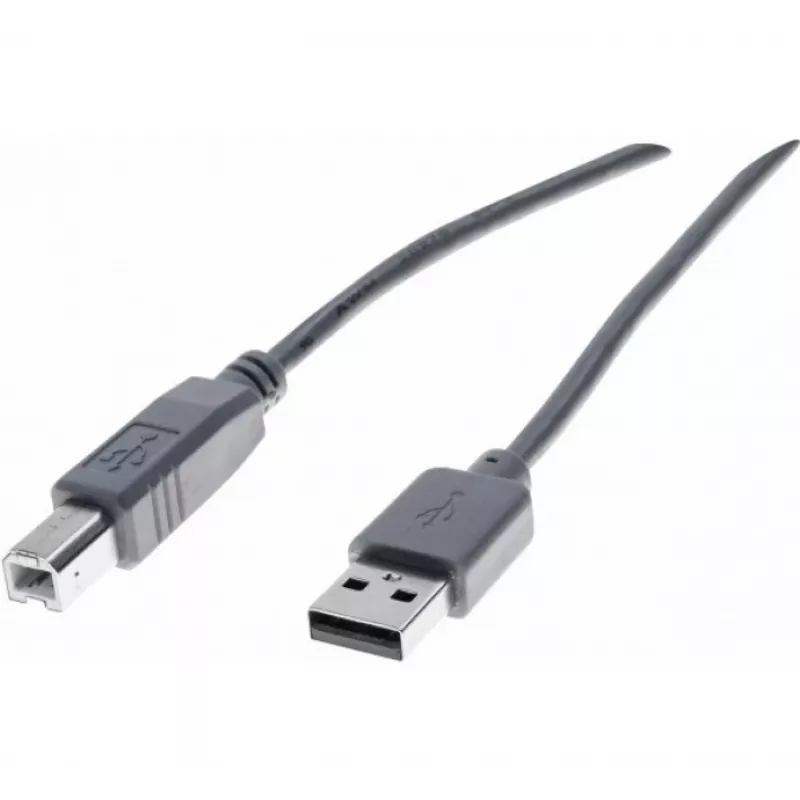 Exertis Connect 532408 cavo USB 2.0, USB-A a USB-B, 1,8 m, grigio