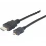 EXERTIS CONNECT cavo Micro HDMI High Speed con Ethernet, placcato oro, HDMI Type-A a Micro HDMI Type-D, 1,0 m 128490