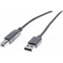 Exertis Connect cavo USB 2.0 Type-A maschio a Type-B maschio, 3 m, grigio 532409