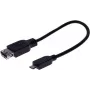 EXERTIS CONNECT cavo adattatore Micro USB OTG, USB-A femmina a Micro-B maschio, 0,15 m, nero 532416