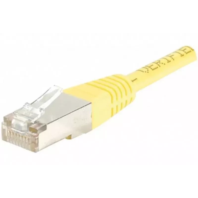 Exertis Connect 842301 Cavo patch Cat.6 F/UTP, 3 m, Giallo, Slim Bend Protection
