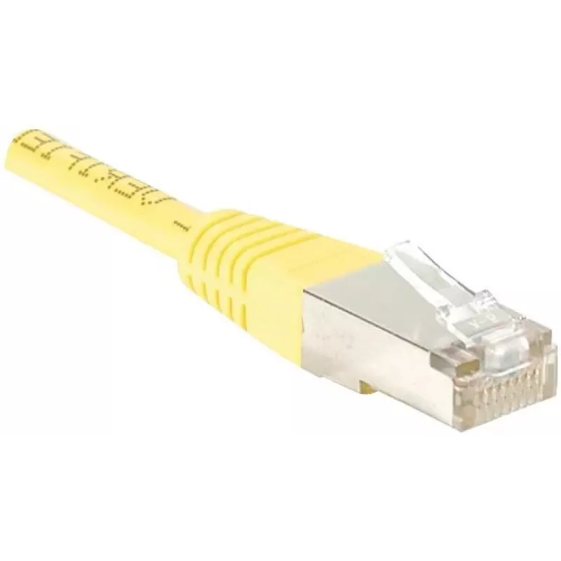 Exertis Connect 842301 Cavo patch Cat.6 F/UTP, 3 m, Giallo, Slim Bend Protection