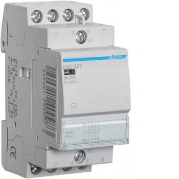 HAGER ESC427 Contattore modulare 25A 2NO+2NC 230V AC