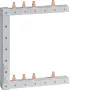 HAGER KCF563L Barra di fase verticale sinistra, 2 file, 2 poli, 63 A, 12 moduli, tipo a piolo