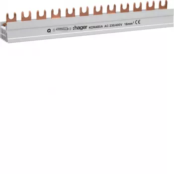 Hager KDN480A Barra collettrice a piolo 4 poli 80A 12 moduli