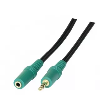 EXERTIS CONNECT Cavo prolunga audio stereo 3,5mm M/F 3,0m nero 108865