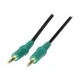 TECLINE Cavo audio, jack stereo 3,5 mm connettore maschio su connettore maschio, 5,0 m, nero 108897