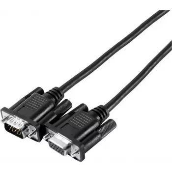 EXERTIS CONNECT Cavo monitor SVGA Eco, HD D-Sub 15 poli connettore maschio su connettore femmina, 3,0 m, nero - Cavo monitor economico per applicazioni standard (117810)