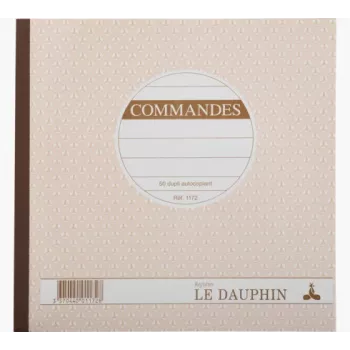 Le Dauphin Manifold Commandes Blocco modulo d'ordine, 210 x 210 mm, 2 parti autocopiante, 50 set, bianco/giallo (1172D)