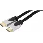 EXERTIS CONNECT Cavo HDMI High-Speed con Ethernet, placcato oro, intrecciato, 1,5 m, nero 127899