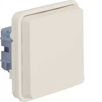 Hager WNA160B Presa SCHUKO con coperchio a ribalta e protezione aumentata contro i contatti, bianco alpino