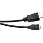 EXERTIS CONNECT Cavo Micro-HDMI, High Speed con Ethernet, placcato oro, HDMI Type-A su Micro HDMI Type-D, 2,0 m 128495