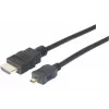 EXERTIS CONNECT Cavo Micro-HDMI, High Speed con Ethernet, placcato oro, HDMI Type-A su Micro HDMI Type-D, 2,0 m 128495