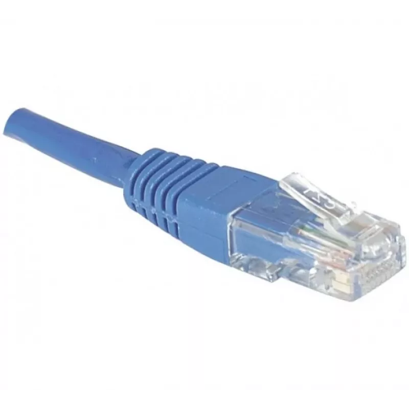 EXERTIS CONNECT Cavo patch CAT.6 U/UTP, 1,5 m, blu, RJ45, protezione linguetta 246740