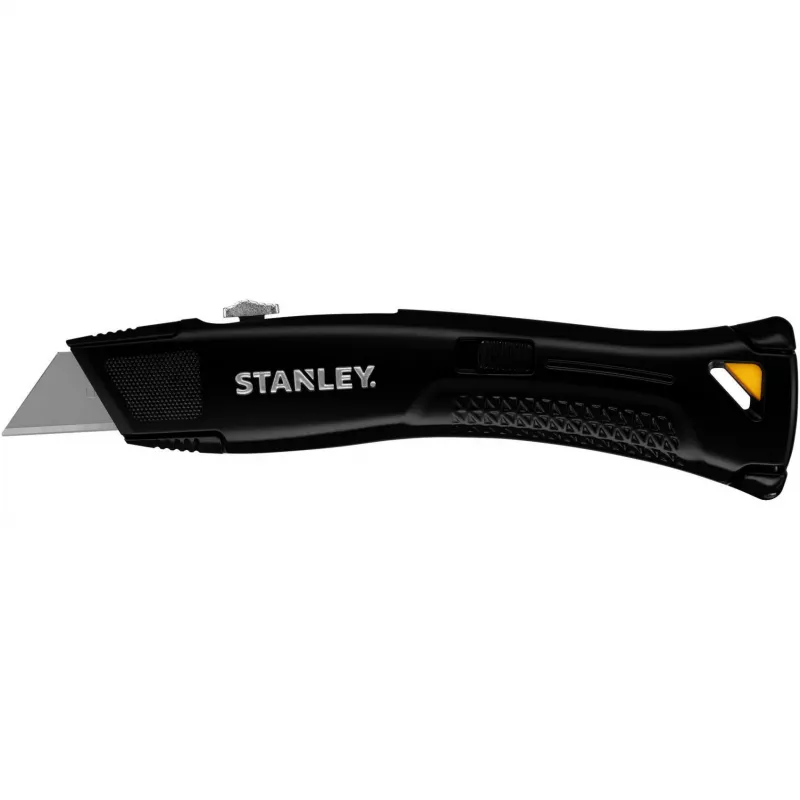 STANLEY FMHT10504-0 Coltello tascabile heavy duty con lama retrattile, nero, 3 lame