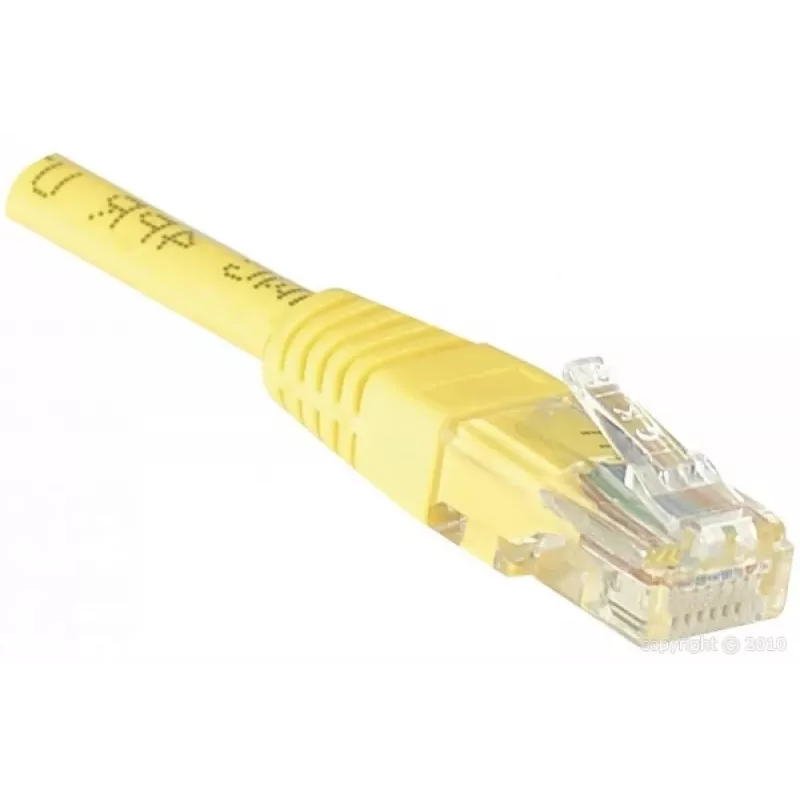 EXERTIS CONNECT Cavo patch Cat6 U/UTP, RJ45, giallo, 1,5 m, Snagless EXC245740