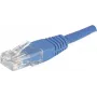 EXERTIS CONNECT Cavo patch Cat.6 U/UTP, RJ45, blu, 1,0 m, protezione linguetta 246710