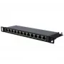 EXERTIS CONNECT Patch panel Cat. 6A STP 10 pollici 0,5U 12 porte, nero 257312