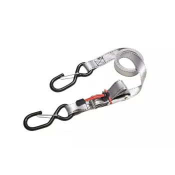 Master Lock cinghie di ancoraggio a cricchetto con ganci a S, 1,8 m x 25 mm, confezione da 4 (3062EURDAT)