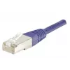 EXERTIS CONNECT cavo patch Cat6 F/UTP, viola, 1,0 m, Slim Snagless Boot 234170