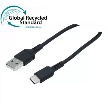 Exertis Connect cavo USB 2.0, 60W, USB-A su USB-C, nero, 1,0 m (532555)