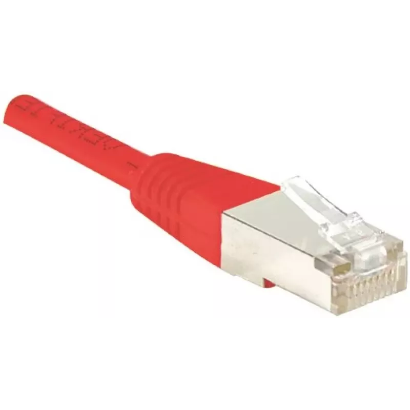 EXERTIS CONNECT Cat.6 F/UTP cavo patch, rosso, 1,0 m, Slim Snagless Boot 842103