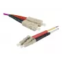 EXERTIS CONNECT 0,5m OM1 cavo patch in fibra ottica multimodale, SC Duplex su LC Duplex, arancione 86600