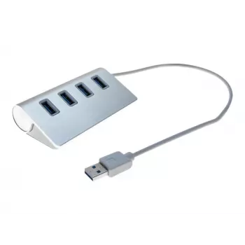 Exertis Connect hub USB 3.0 a 4 porte - desktop - nero 021312