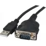Exertis Connect 040341 cavo adattatore USB Type-A a DB-9 RS-232 seriale, 1 m, nero