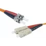 EXERTIS CONNECT cavo patch in fibra ottica multimodale duplex ST/UPC a SC/UPC, OM2 50/125µm, LSZH, arancione, 2m 392702