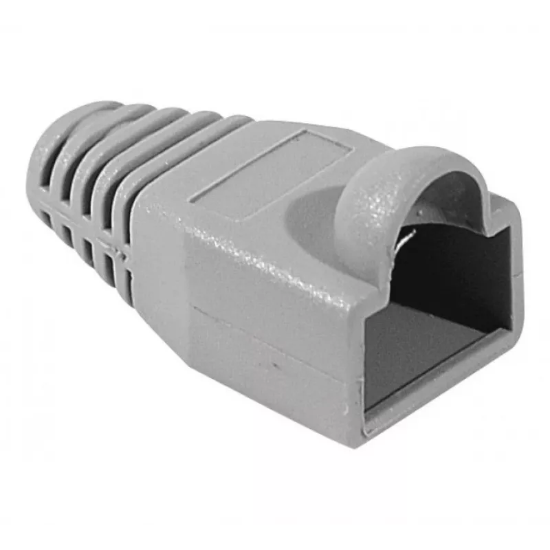 EXERTIS CONNECT protezione antiurto RJ45 per cavi tondi, grigio, confezione da 10 253161