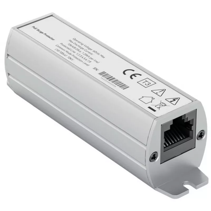 Exertis Connect Cat.6A protezione da sovratensione RJ45, per interni, case in metallo, 10Gbps, PoE+ 253187