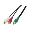 Exertis Connect 108791 cavo audio 3 m 3,5 mm a 2 x RCA connettore maschio nero