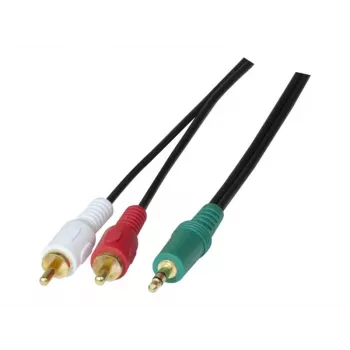 Exertis Connect 108791 cavo audio 3 m 3,5 mm a 2 x RCA connettore maschio nero